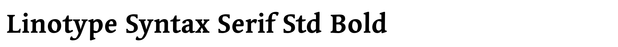 Linotype Syntax Serif Std Bold image